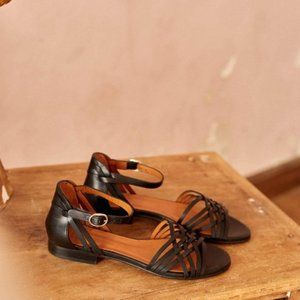 Sezane Low Cyrielle Sandals - Black